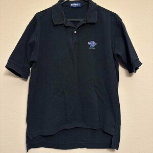 Vintage Hard Rock Cafe Las Vegas Black Polo Shirt